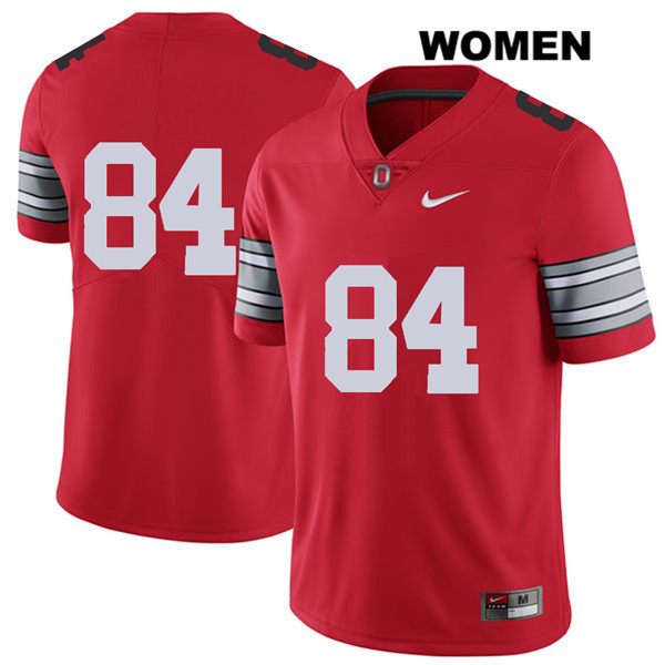 Ohio State Buckeyes Women's Brock Davin #84 Red Authentic Nike 2018 Spring Game No Name College NCAA Stitched Football Jersey UY19M44NT